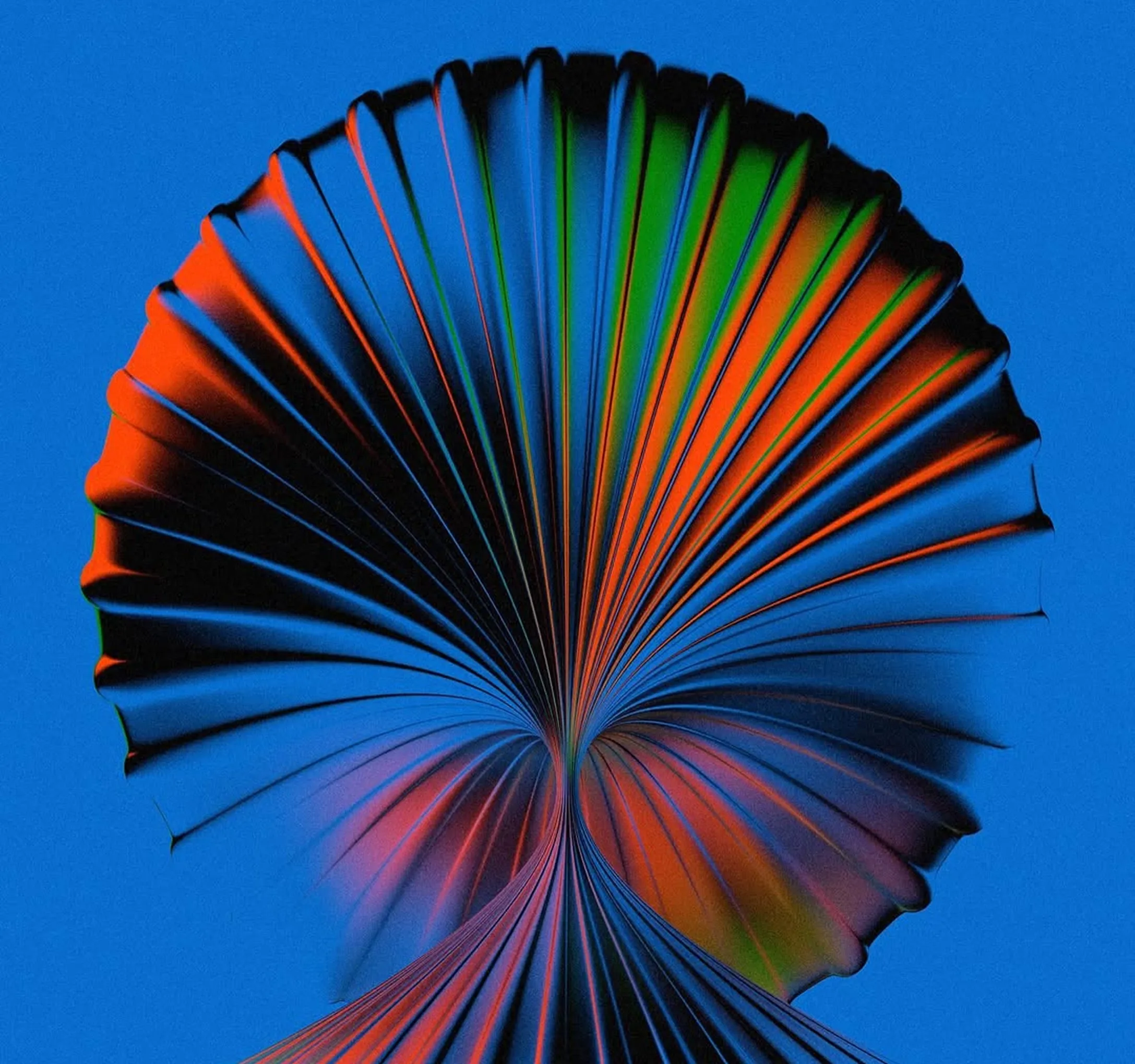 Supporting gradation image with layered gradient depth.